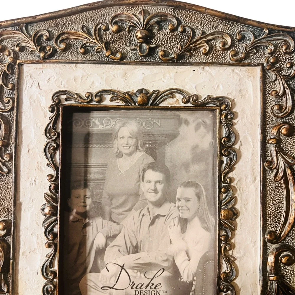 Drake‎ Design I Love You Mom Ornate Bronze Tone 3x5 Photo Picture Frame Baroque